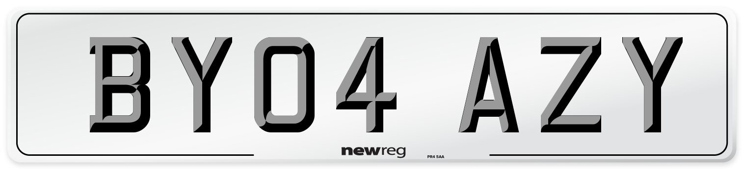 BY04 AZY Number Plate from New Reg